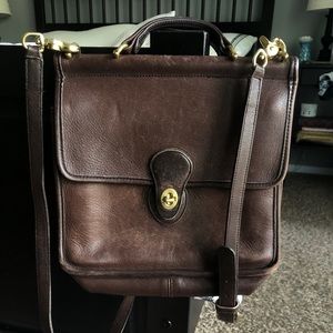 Vintage Brown Coach Crossbody Large